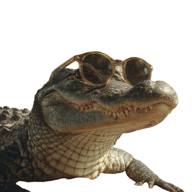 Cool Crocodile Vinyl Car Decal Sticker – Waterproof & UV-Resistant 