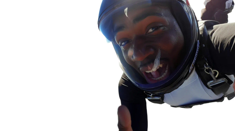 Joyful Skydiver Vinyl Car Decal Sticker – Waterproof & UV-Resistant 