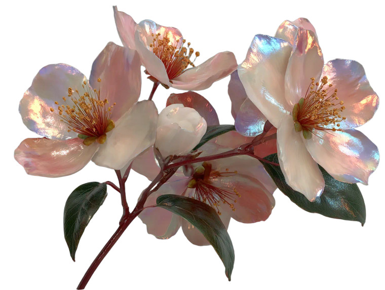 Jasmine Flower V2 Vinyl Car Decal Sticker – Waterproof & UV-Resistant 