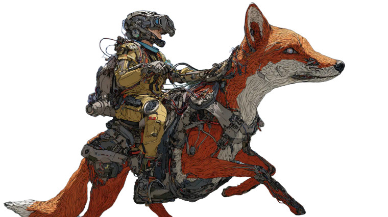 Code Fox Rider Vinyl Car Decal Sticker – Waterproof & UV-Resistant 