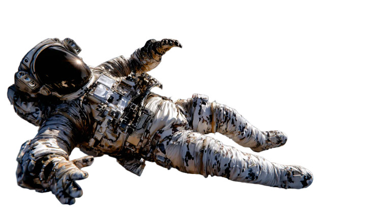 Solitary Astronaut V2 Vinyl Car Decal Sticker – Waterproof & UV-Resistant 