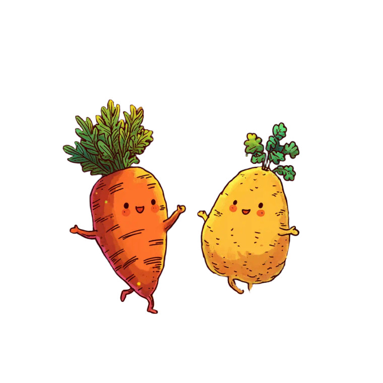 Dancing Vegetables Vinyl Car Decal Sticker – Waterproof & UV-Resistant 