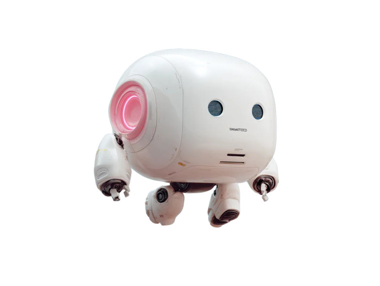Ai Mascot Robot Vinyl Car Decal Sticker – Waterproof & UV-Resistant 