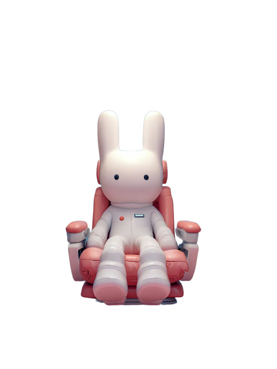 Rabbit In Spaceship Vinyl Car Decal Sticker – Waterproof & UV-Resistant 