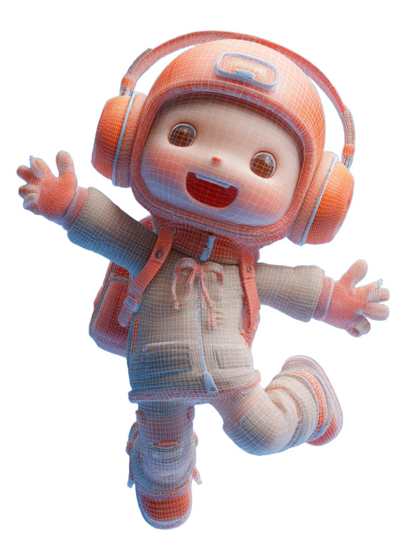 Chibi Character Design V3 Vinyl Car Decal Sticker – Waterproof & UV-Resistant 