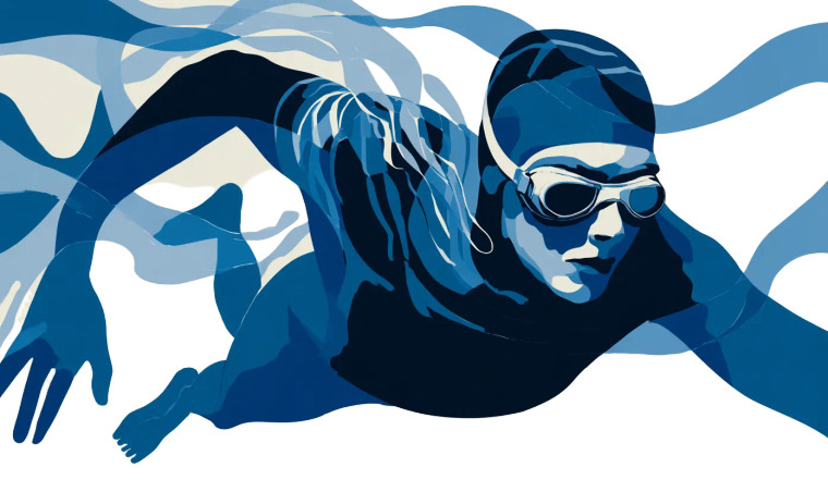 Underwater Diver Illustration Vinyl Car Decal Sticker – Waterproof & UV-Resistant 