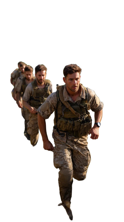 Ukrainian Soldiers Advancing Vinyl Car Decal Sticker – Waterproof & UV-Resistant 