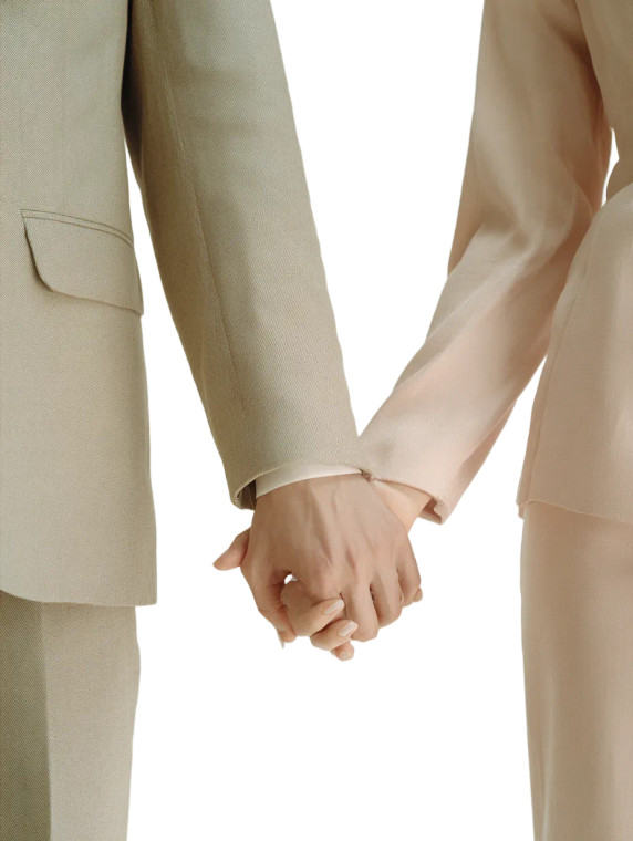 Couple Holding Hands V5 Vinyl Car Decal Sticker – Waterproof & UV-Resistant 
