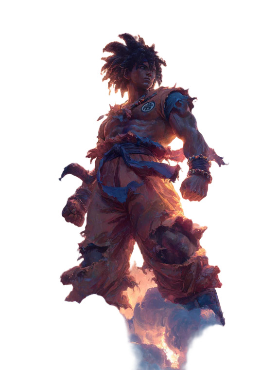 African-American Goku Vinyl Car Decal Sticker – Waterproof & UV-Resistant 