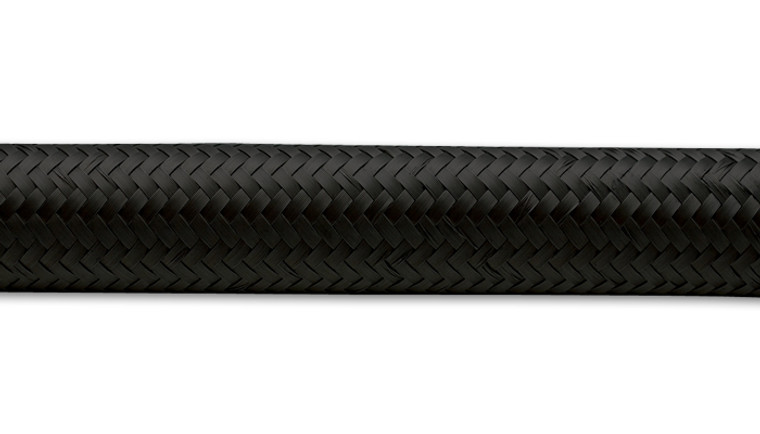 Vibrant Performance | High Performance Black Nylon Braided Hose -16AN | 5ft Length | 350 PSI Rated