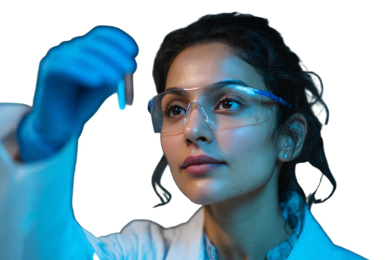 Indian Scientist Researching Vinyl Car Decal Sticker – Waterproof & UV-Resistant 