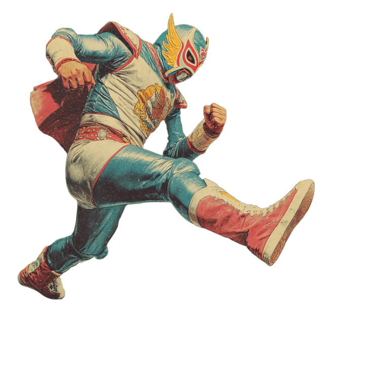 Lucha Libre Moon Vinyl Car Decal Sticker – Waterproof & UV-Resistant 