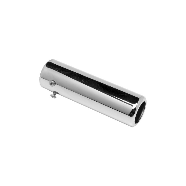 Chrome Plated Stainless Steel Exhaust Tail Pipe Tip | Round Shape, 2.550 Inch Inlet Diameter