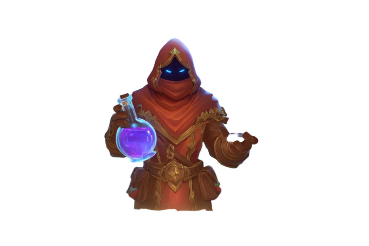 Red Wizard Alchemist Vinyl Car Decal Sticker – Waterproof & UV-Resistant 