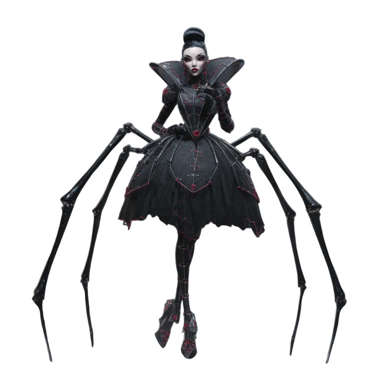 Spider Drag Queen Vinyl Car Decal Sticker – Waterproof & UV-Resistant 