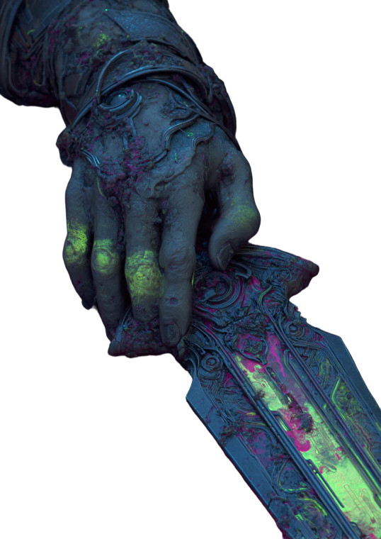 Cyberpunk Necromorph Scene Vinyl Car Decal Sticker – Waterproof & UV-Resistant 