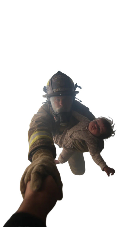 Firefighter Rescue V2 Vinyl Car Decal Sticker – Waterproof & UV-Resistant 