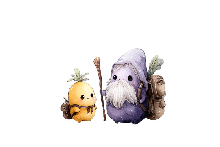 Vegetable Characters Forest Vinyl Car Decal Sticker – Waterproof & UV-Resistant 