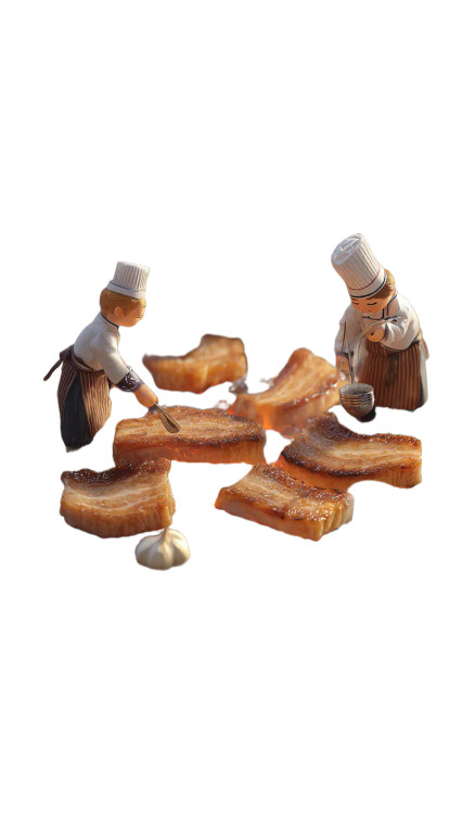 Miniature Chefs Grilling V2 Vinyl Car Decal Sticker – Waterproof & UV-Resistant 