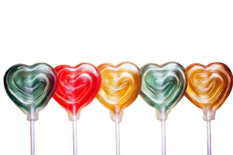 Heart Lollipop Vinyl Car Decal Sticker – Waterproof & UV-Resistant 