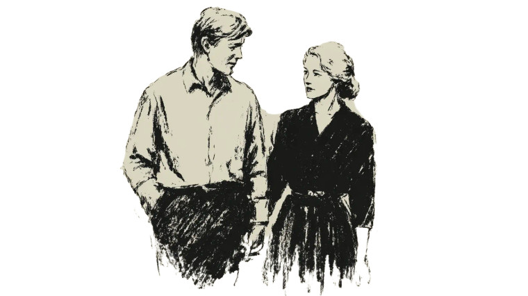 Older Couple Holding Hands Vinyl Car Decal Sticker – Waterproof & UV-Resistant 