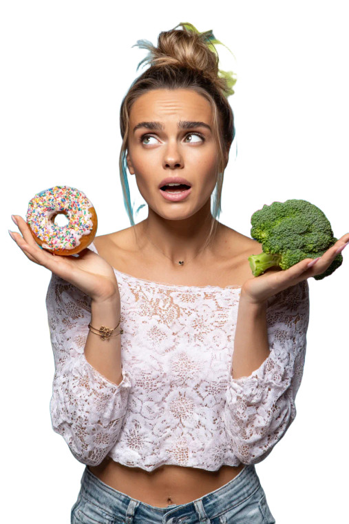 Confused Food Choice Vinyl Car Decal Sticker – Waterproof & UV-Resistant 