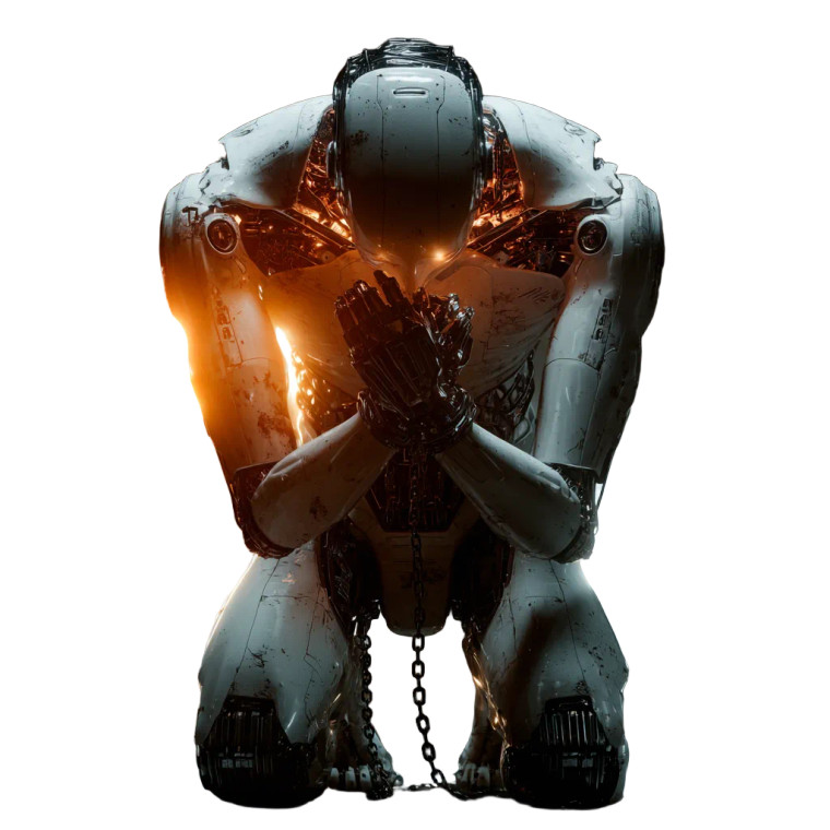 Bound Humanoid Robot Vinyl Car Decal Sticker – Waterproof & UV-Resistant 