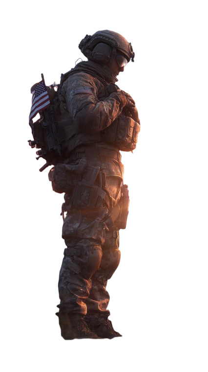 Modern Soldier Tribute Vinyl Car Decal Sticker – Waterproof & UV-Resistant 