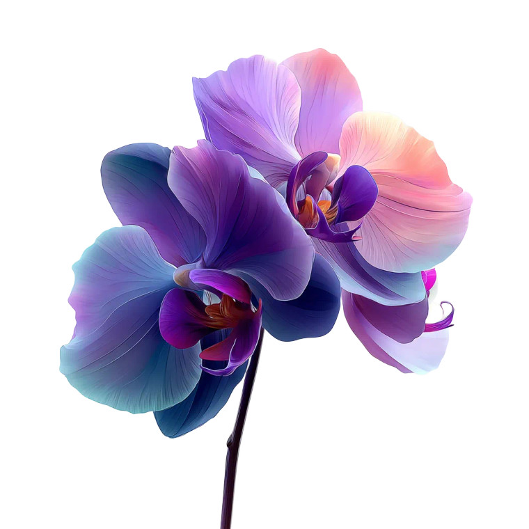 Gradient Orchid Vinyl Car Decal Sticker – Waterproof & UV-Resistant 