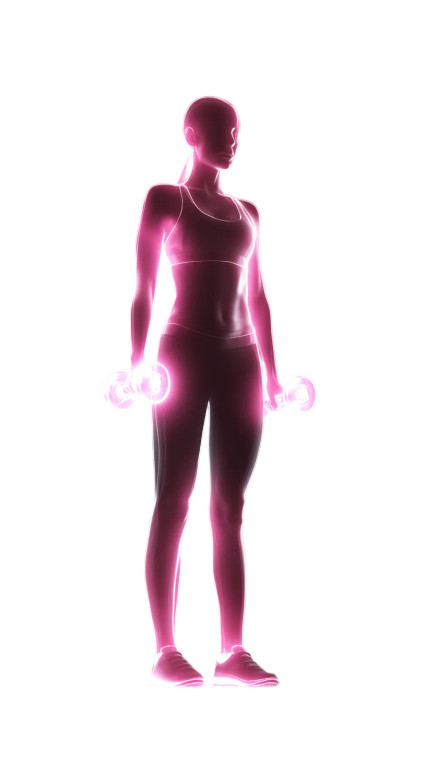Neon Pink Athlete Vinyl Car Decal Sticker – Waterproof & UV-Resistant 