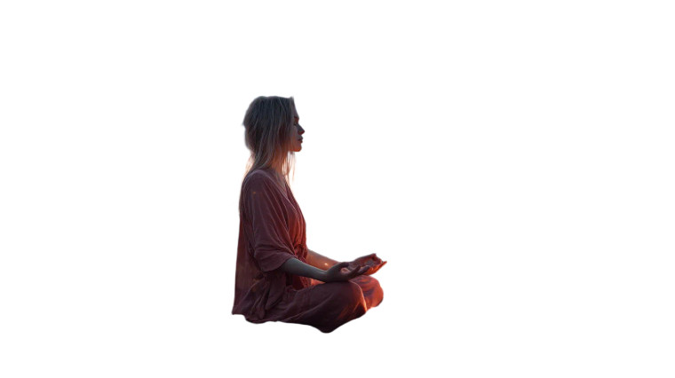 Meditating In Lotus Vinyl Car Decal Sticker – Waterproof & UV-Resistant 