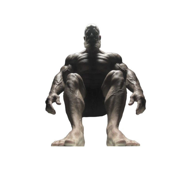 Muscular Bodybuilder Portrait V3 Vinyl Car Decal Sticker – Waterproof & UV-Resistant 