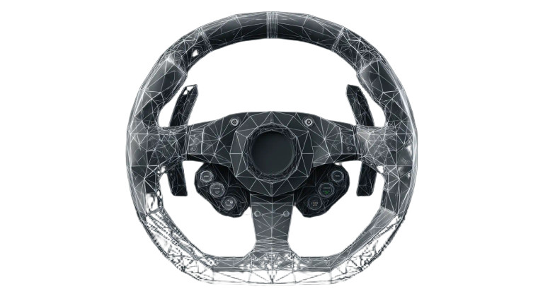 Polygonal Racing Wheel Vinyl Car Decal Sticker – Waterproof & UV-Resistant 
