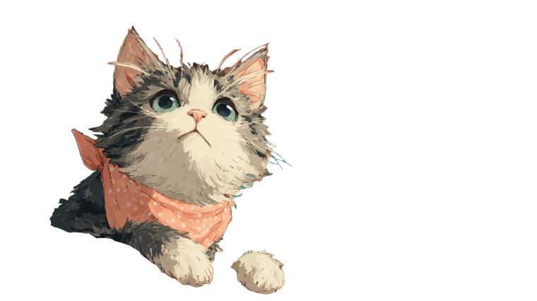 Kitten In Balloon Vinyl Car Decal Sticker – Waterproof & UV-Resistant 