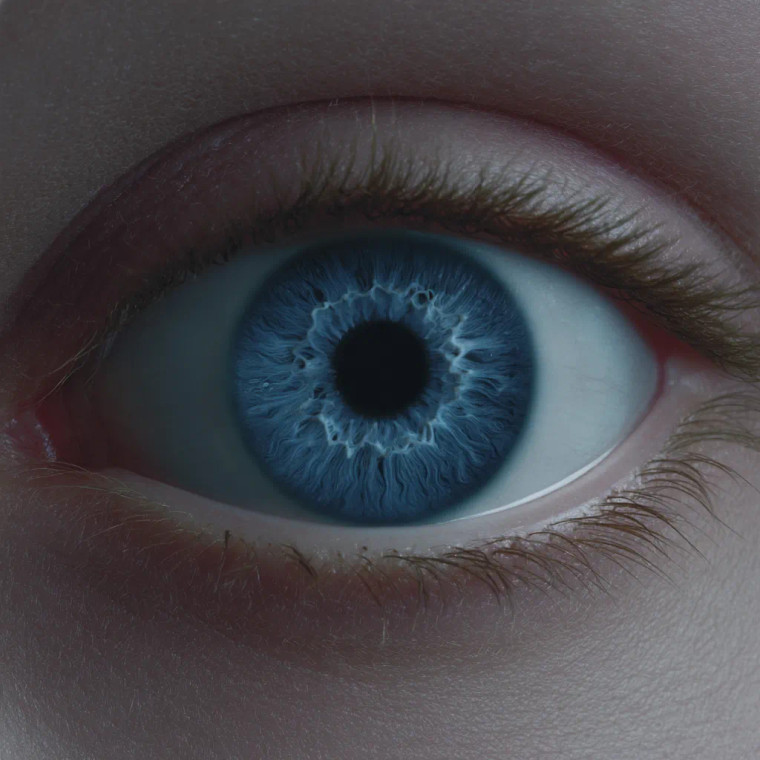 Blue Iris Closeup Vinyl Car Decal Sticker – Waterproof & UV-Resistant 