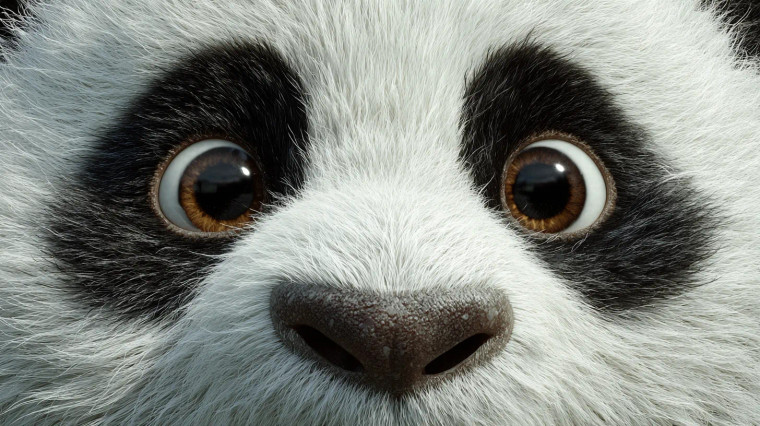Giant Panda Face Vinyl Car Decal Sticker – Waterproof & UV-Resistant 