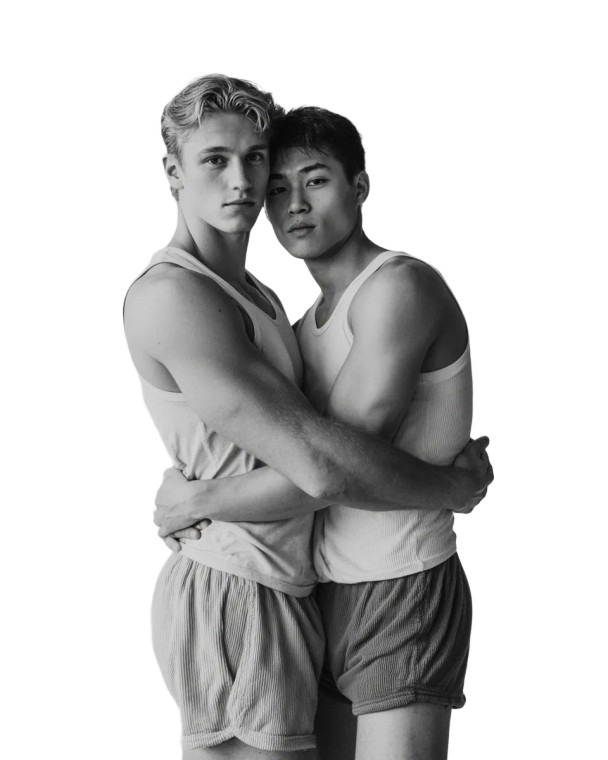 Gay Couple Embrace Vinyl Car Decal Sticker – Waterproof & UV-Resistant 
