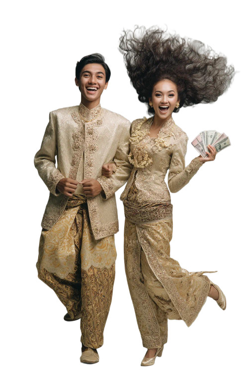 Joyful Javanese Couple Vinyl Car Decal Sticker – Waterproof & UV-Resistant 