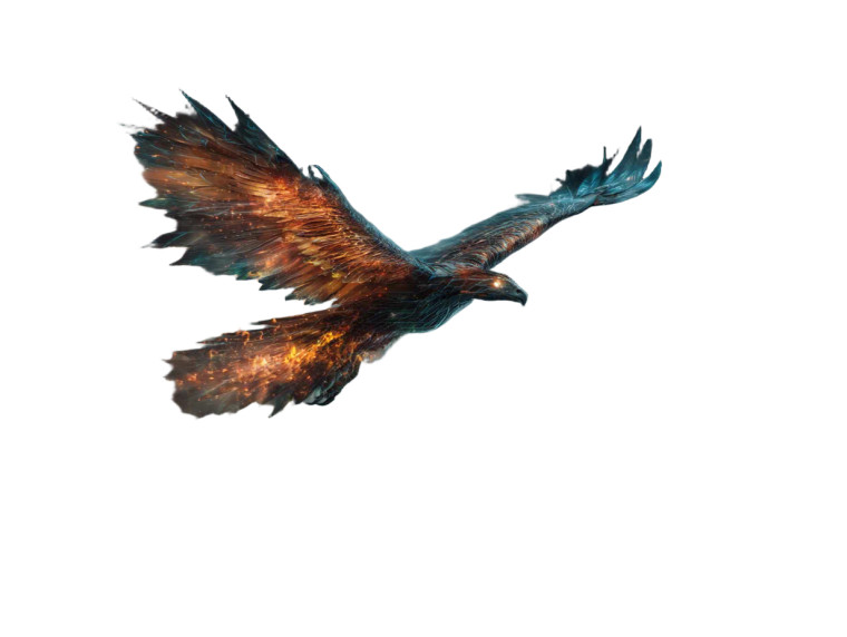Flaming Phoenix V4 Vinyl Car Decal Sticker – Waterproof & UV-Resistant 