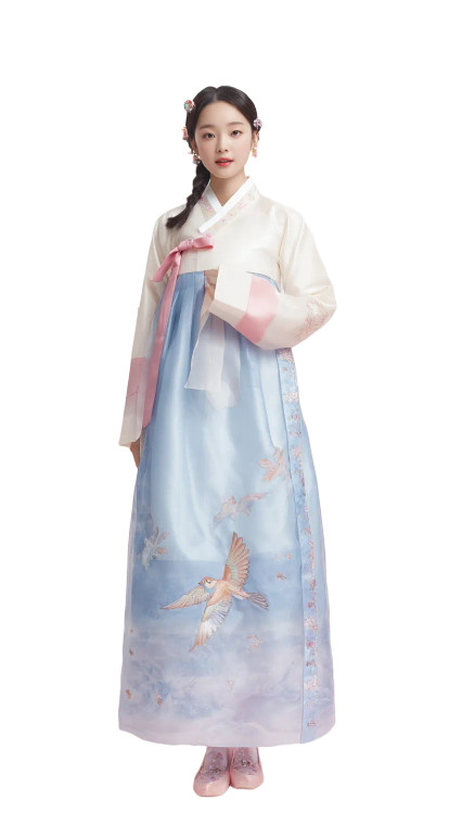 Korean Idol Hanbok V3 Vinyl Car Decal Sticker – Waterproof & UV-Resistant 