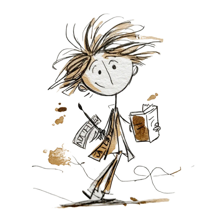 Doodle Character Vinyl Car Decal Sticker – Waterproof & UV-Resistant 