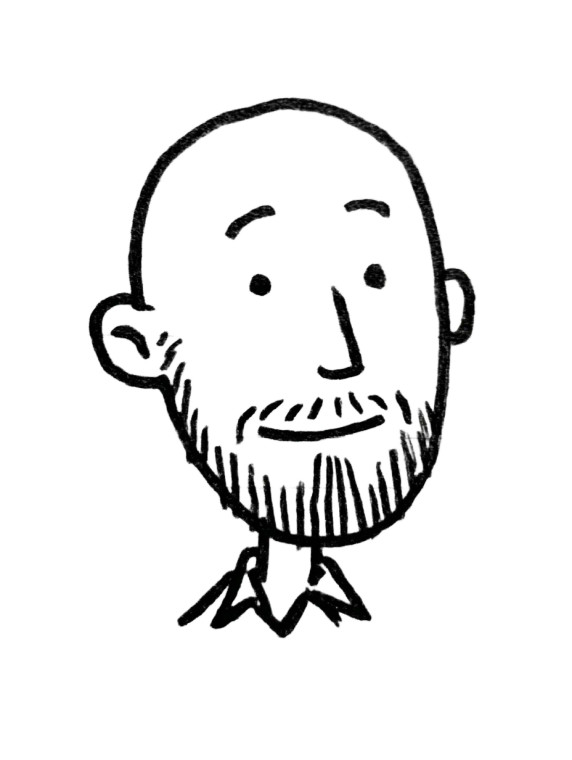 Bald Bearded Face Vinyl Car Decal Sticker – Waterproof & UV-Resistant 
