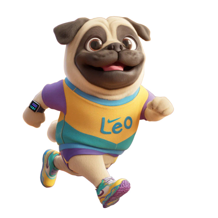 Happy Running Pug Vinyl Car Decal Sticker – Waterproof & UV-Resistant 