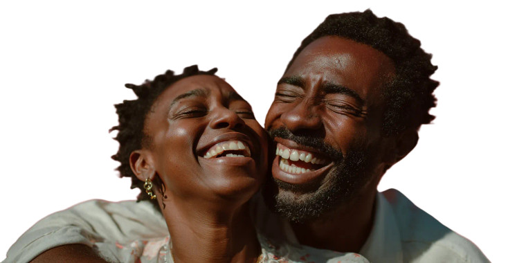 Joyful Couple Vinyl Car Decal Sticker – Waterproof & UV-Resistant 