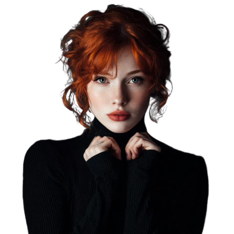 Red-Haired Writer Vinyl Car Decal Sticker – Waterproof & UV-Resistant 