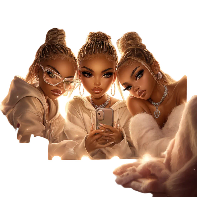 Badass Bratz Selfie Vinyl Car Decal Sticker – Waterproof & UV-Resistant 