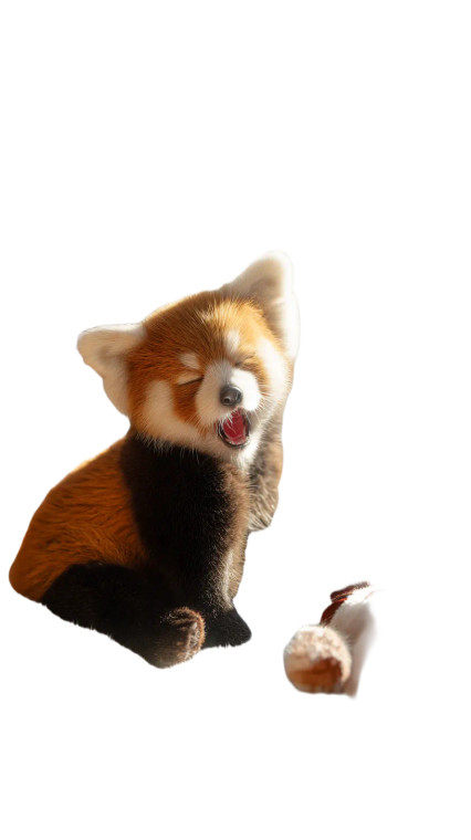 Sleepy Red Panda V2 Vinyl Car Decal Sticker – Waterproof & UV-Resistant 