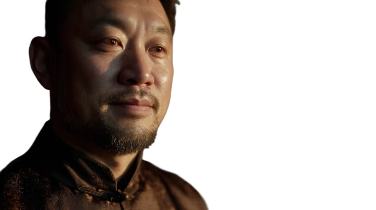 Chinese Man With Dove Vinyl Car Decal Sticker – Waterproof & UV-Resistant 