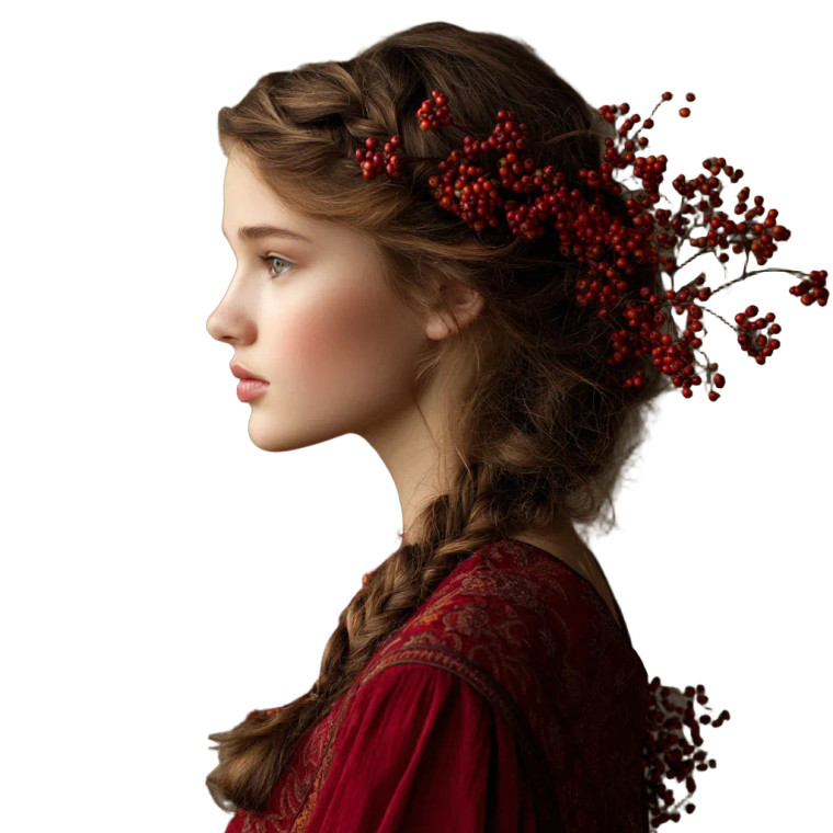 Fantasy Rowan Girl Vinyl Car Decal Sticker – Waterproof & UV-Resistant 