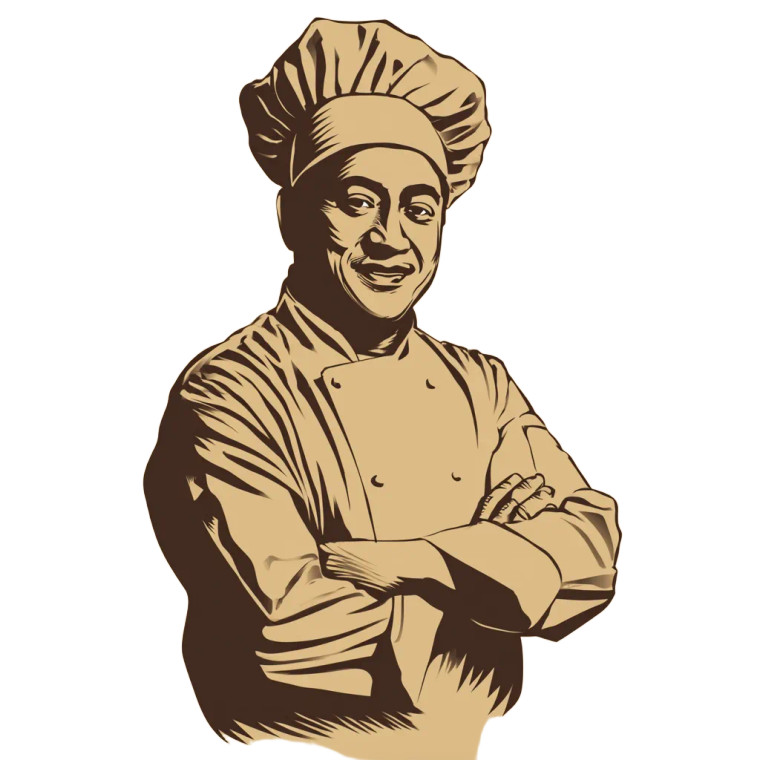 Indian Chef Silhouette Vinyl Car Decal Sticker – Waterproof & UV-Resistant 